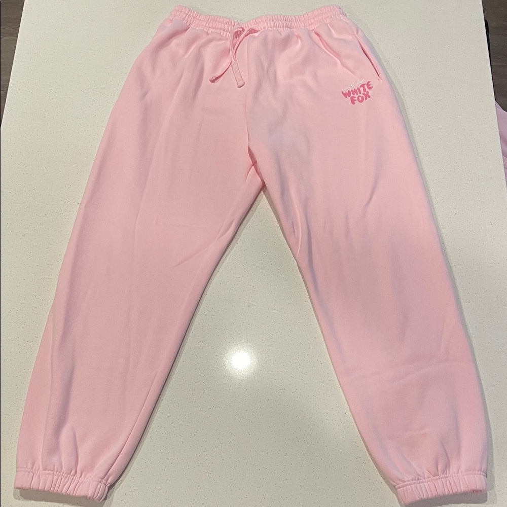 White Fox With Love Always Sweatpants